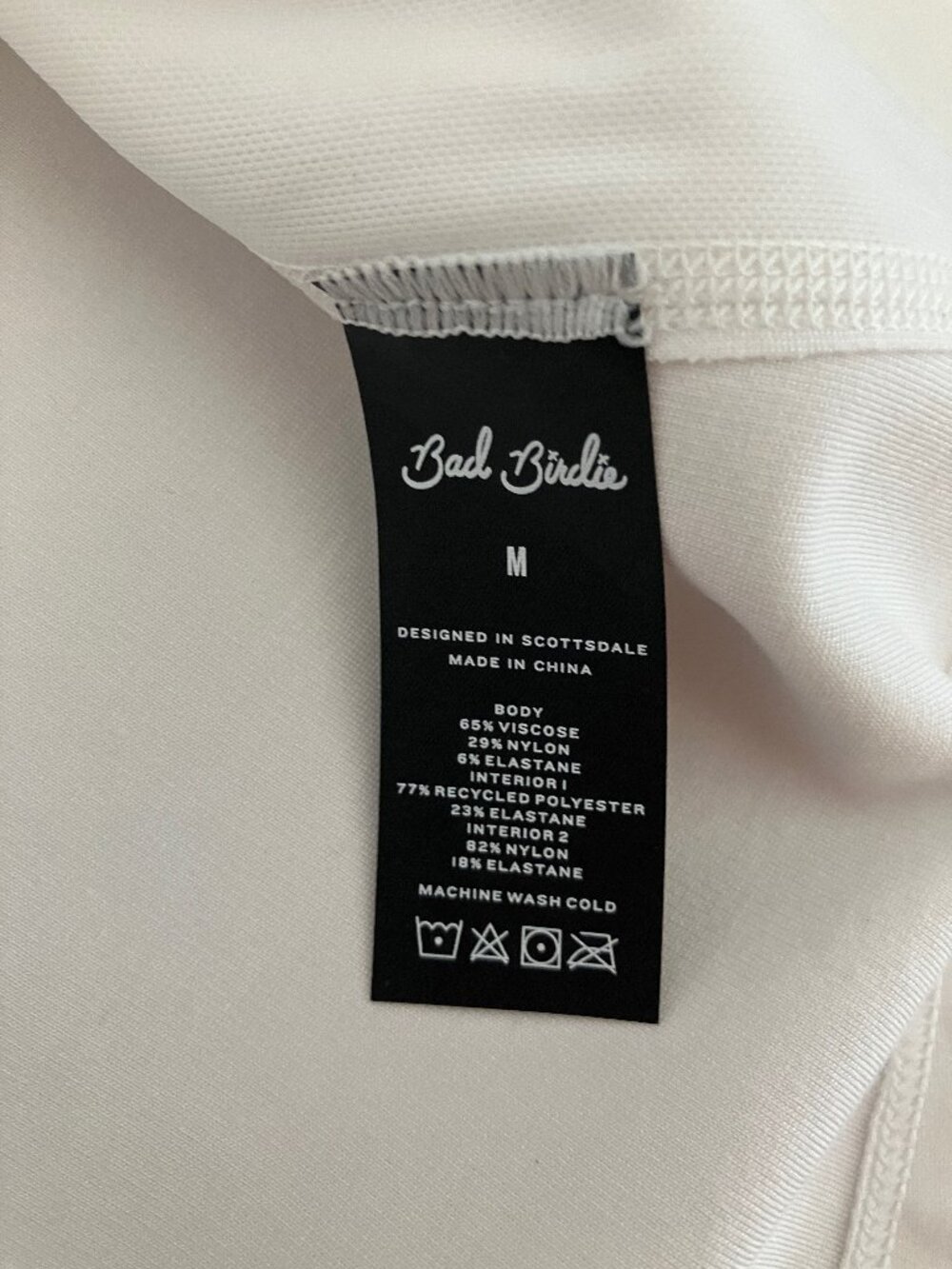 Bad Birdie Women's Tour Straight Golf Skort White Size M NWT Tennis Pickleball - Picture 5 of 13